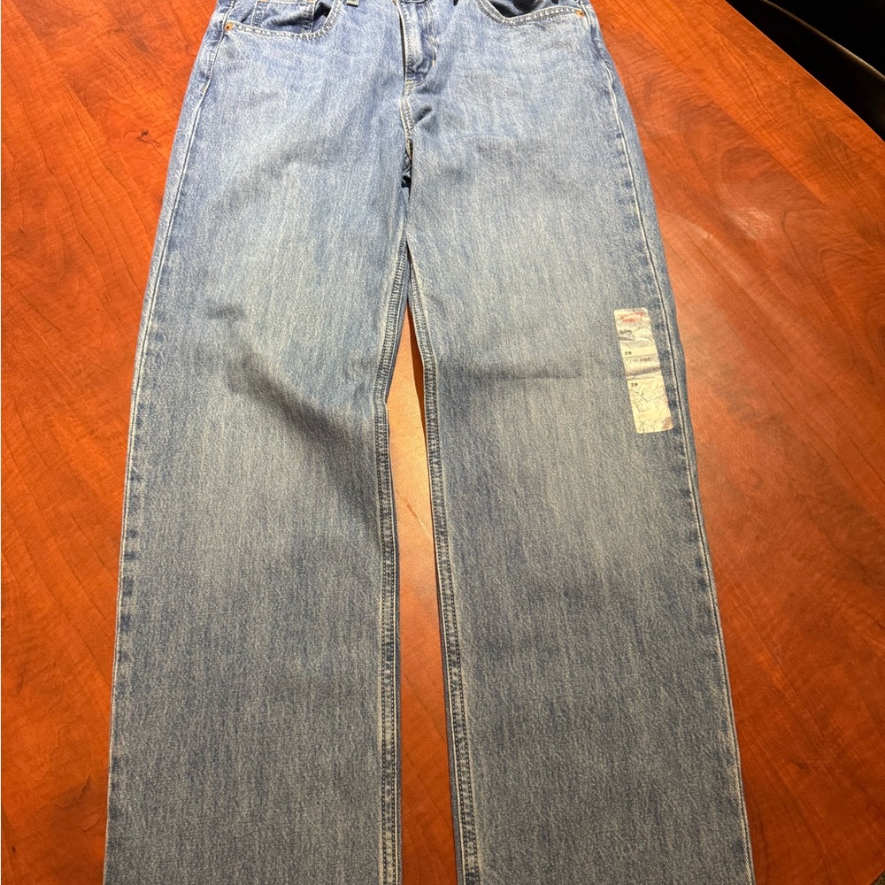 Levi's Medium Wash Straight-Leg Jeans - Light Blue Denim
